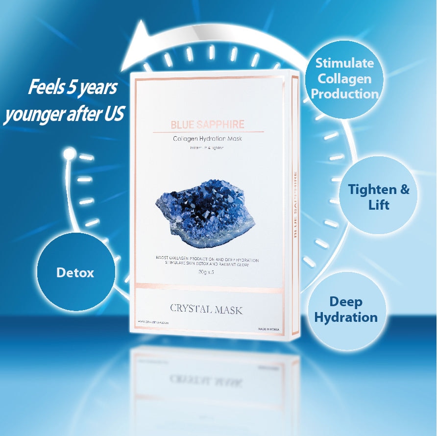 Crystal Mask Blue Sapphire Collagen Hydration Mask Default Title 